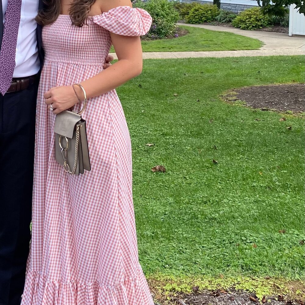 Caroline Constas long gingham dress